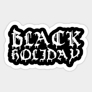 Black Holiday Sticker